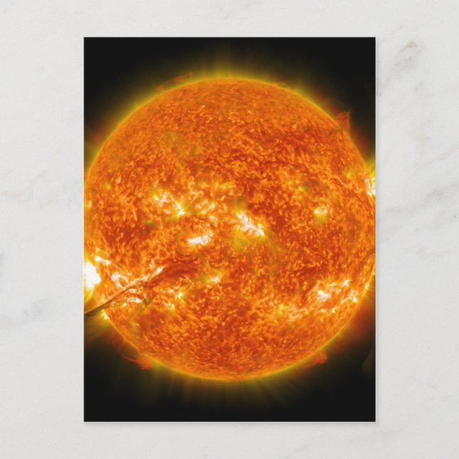 Solar Flare or Coronal Mass Ejection on Sun Postcard (Front)