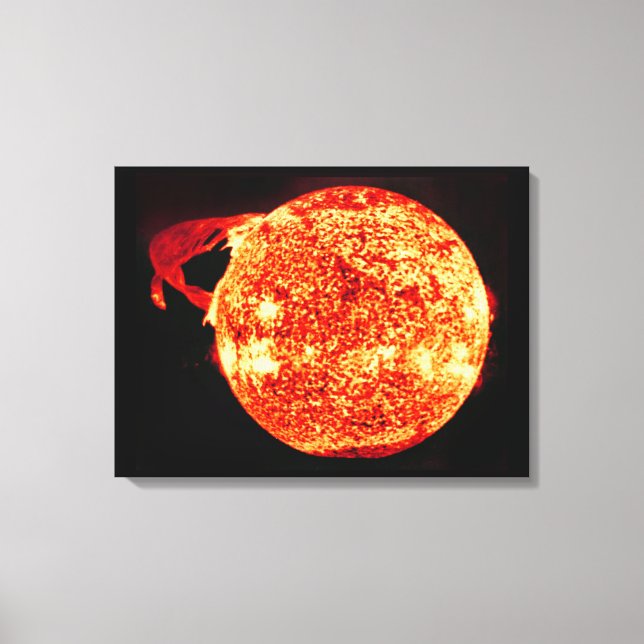 Solar Flare - Photo Taken From Skylab Canvas Print (Front)