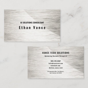 Solar Flare Silver Business Card