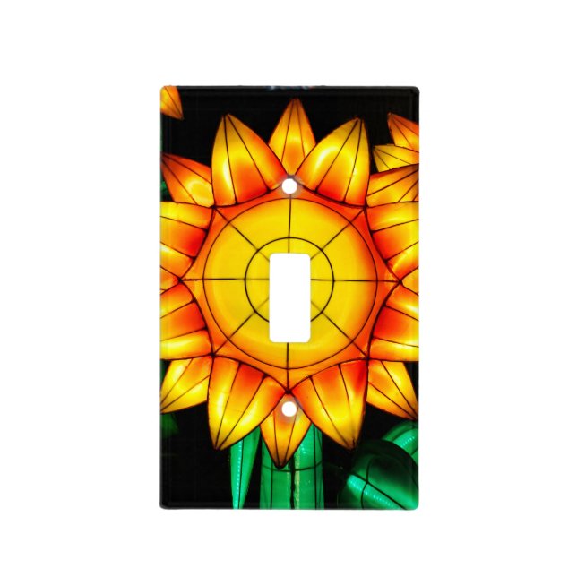 Solar Flare Sunflowers  Light Switch Cover (Front)