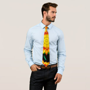 Solar Flare Sunflowers Neck Tie