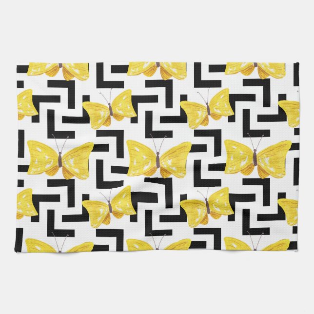 Solar Flower Kitchen Towel (Horizontal)