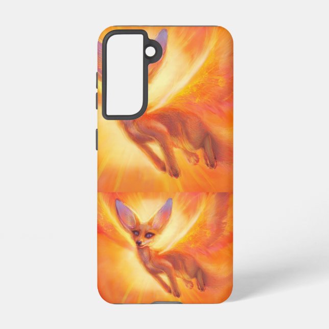 Solar Fox – Minimal Fantasy Phone Case (Back)