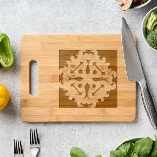 Solar Fragment abstract Geometric Engraved Cutting Board