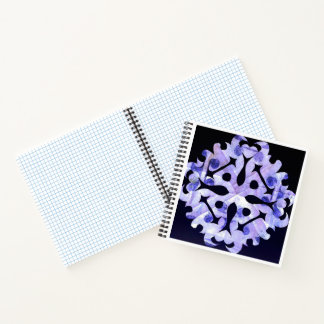 Solar Fragment abstract Geometric Notebook