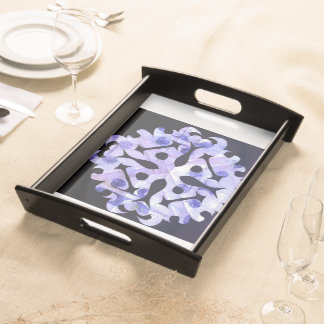 Solar Fragment abstract Geometric Serving Tray