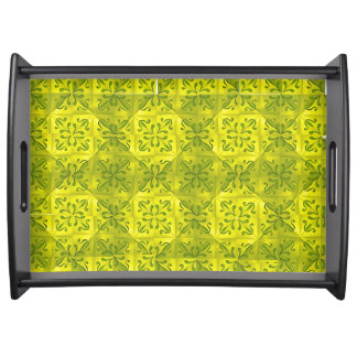 Solar Fragment abstract Geometric Serving Tray