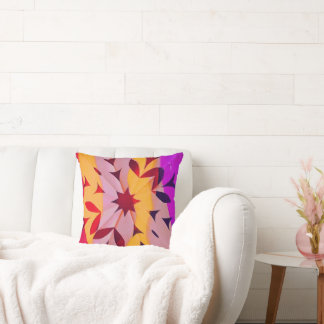 Solar Fragment abstract Geometric Throw Pillow