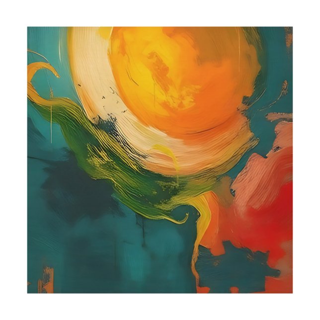 Solar Genesis Wood Wall Art (Front)