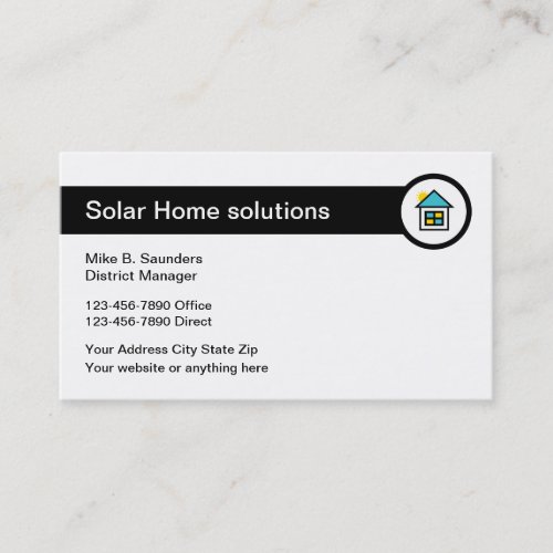Solar Home Energy Business Card