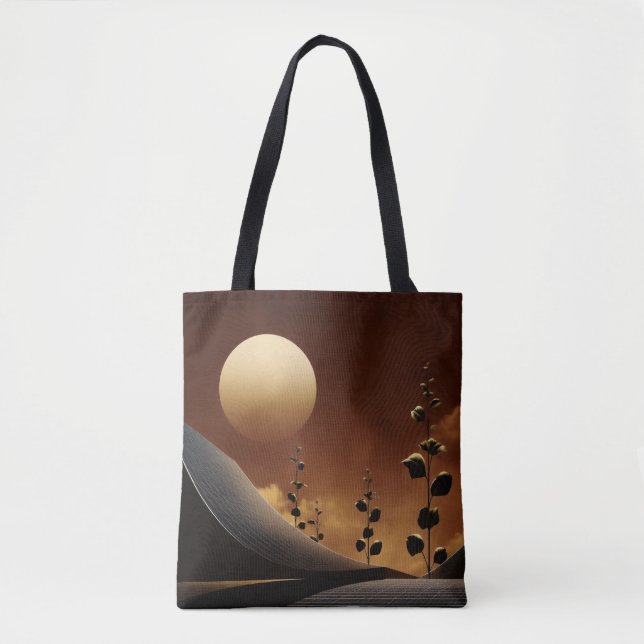Solar Horizon – Stylish Solarpunk Tote Bag (Front)