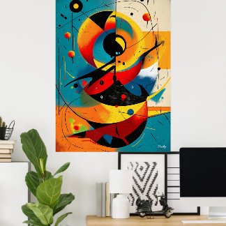 Solar Mechanica – Mid-Century Geometric Dynamics Poster