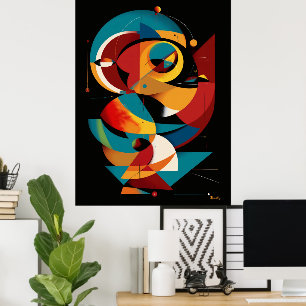 Solar Mechanism – Dynamic Geometric Abstraction Poster