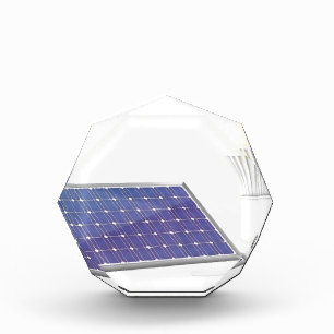 Solar panel and light bulb award