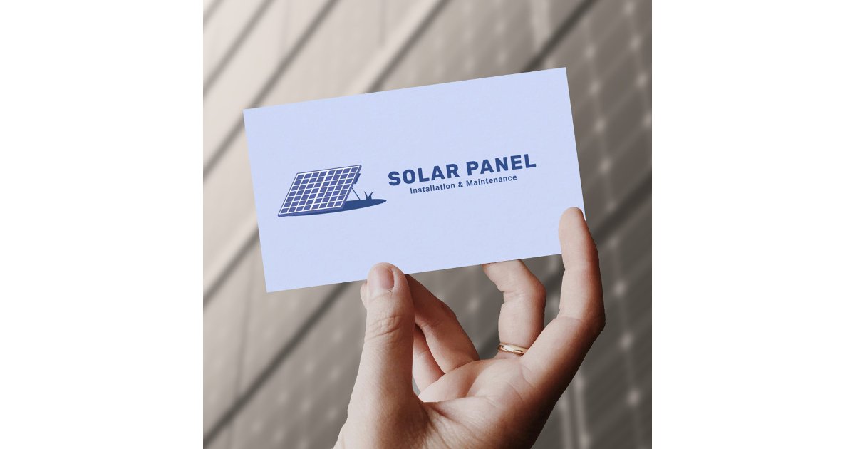 Solar Panel Business Card | Zazzle