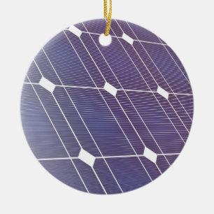 Solar panel ceramic ornament