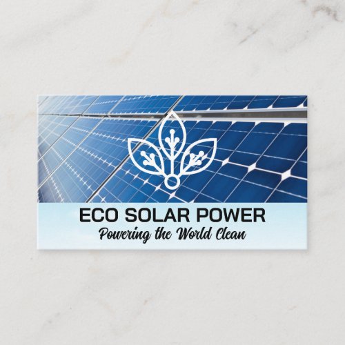 Solar Panel  Eco Tech Logo Business Card