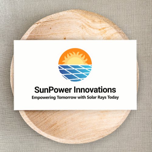 Solar Panel  Energy Installer  Business Card