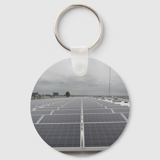 Solar Panel Field Keychain (Front)