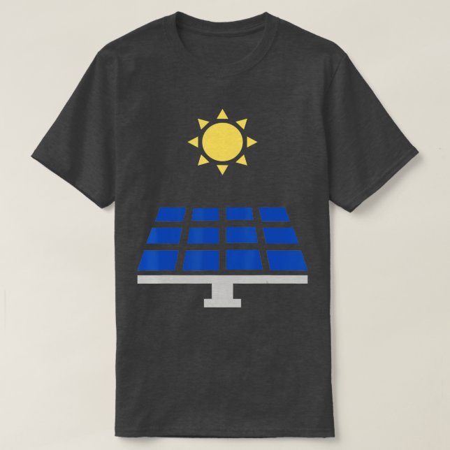 Solar Panel Green Energy  Sun Power Renewables  T-Shirt (Design Front)