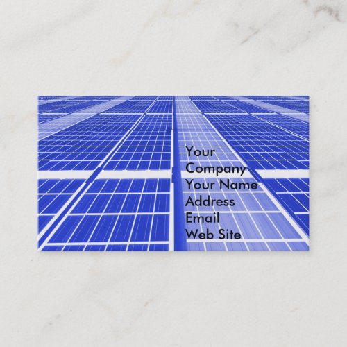 Solar Panel Installation Business Card