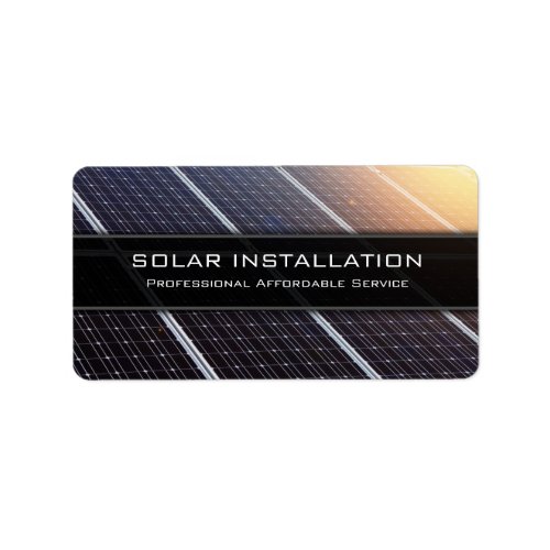 Solar Panel Installation _ Business Promo Sticker