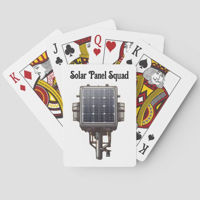 Solar panel poker cards (Back)
