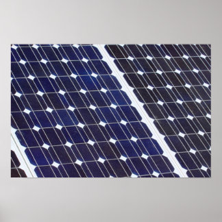 Solar panel poster