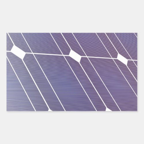 Solar panel rectangular sticker
