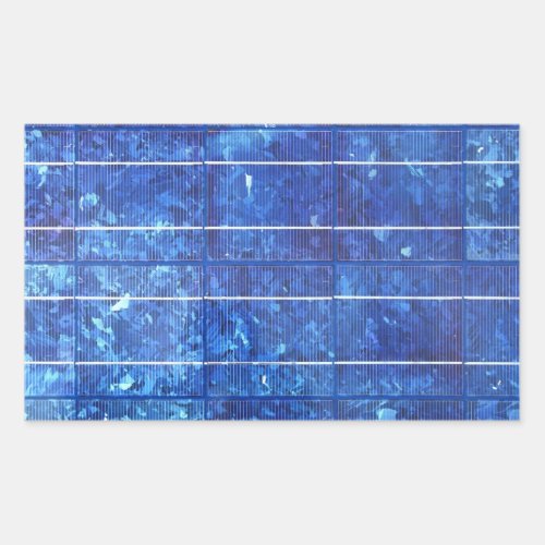 Solar panel rectangular sticker