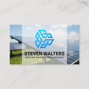 Solar Panel Tech   Clean Energy Business Card