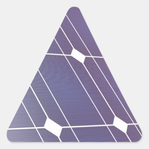 Solar panel triangle sticker