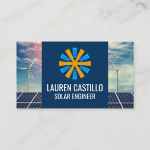 Solar Panel   Windmill   Energy Business Card