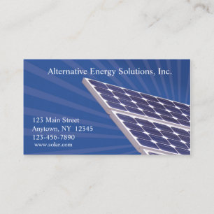 Solar Panels Business Card