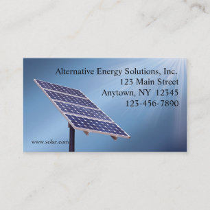 Solar Panels Business Card