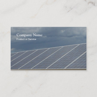Solar panels business card