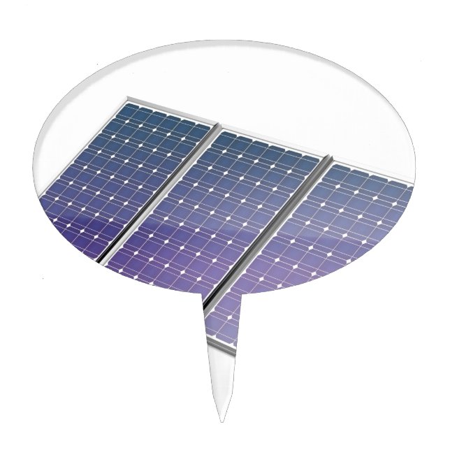 Solar panels cake topper (Front)