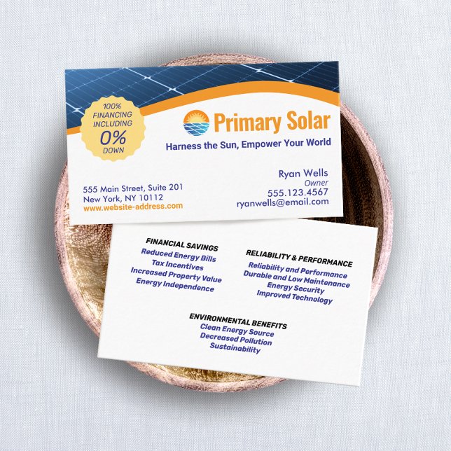 Solar Panels Energy Business Card (Creator Uploaded)