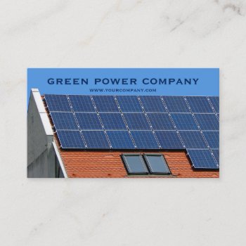 Solar Panels - Green Energy Business Card by Frankipeti at Zazzle