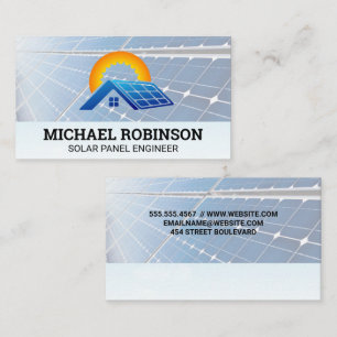 Solar Panels   Home Energy Icon Business Card