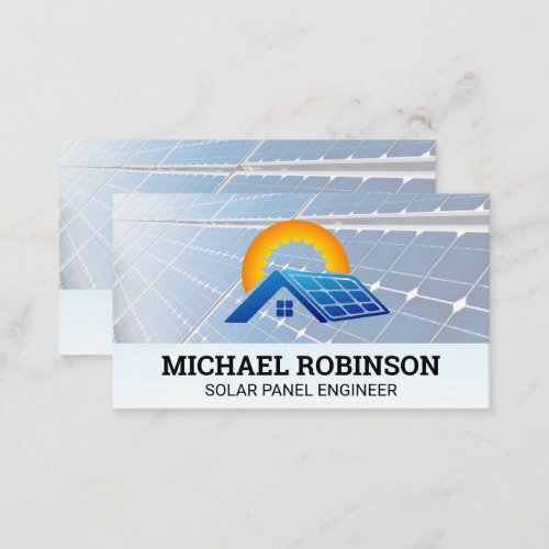 Solar Panels  Home Energy Icon Business Card