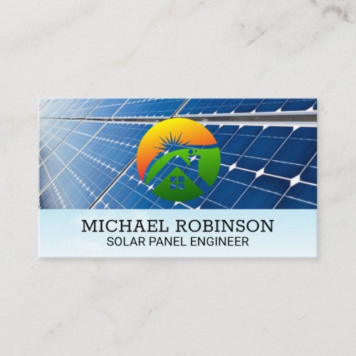 Solar Panels  Home Sun Logo Business Card