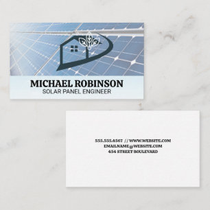 Solar Panels   Home Tech Logo Business Card