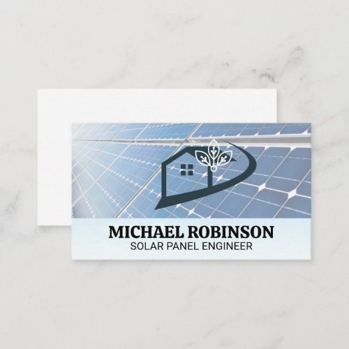 Solar Panels  Home Tech Logo Business Card