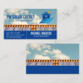 Solar Panels on Roof | Energy Business Card | Zazzle