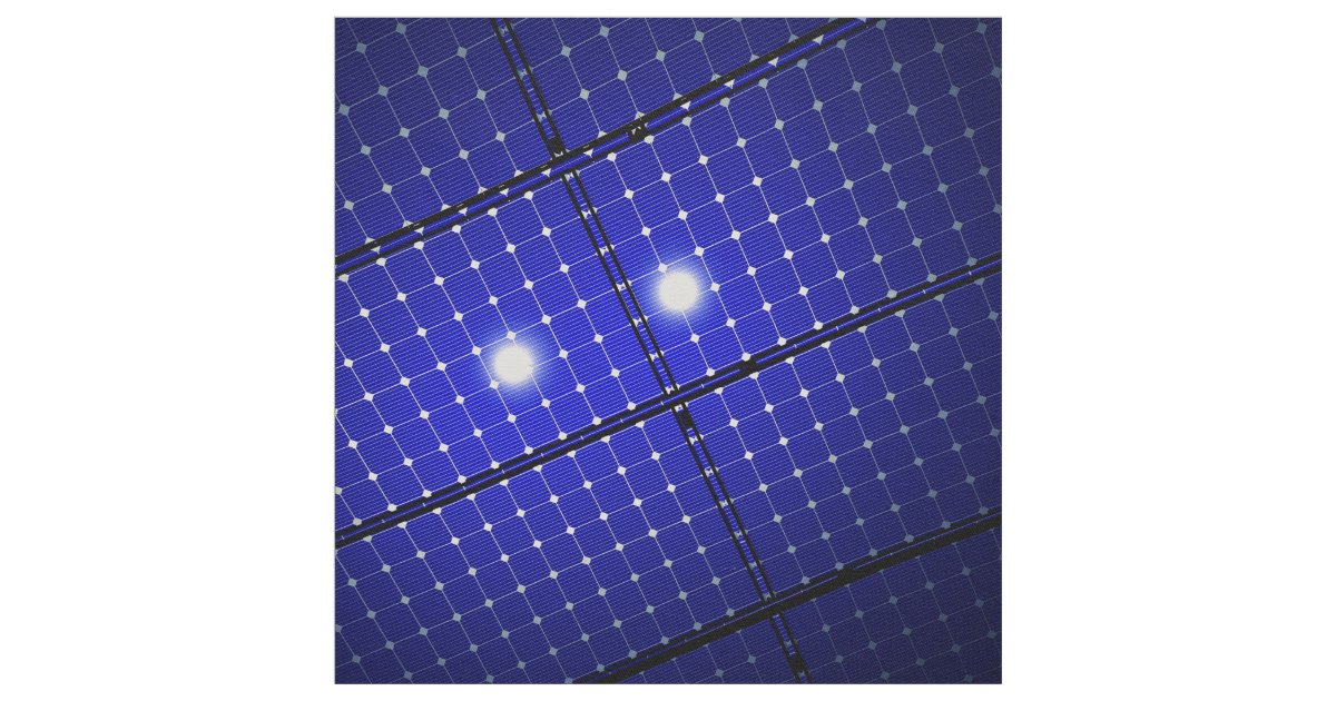 Solar panels roof fabric Zazzle