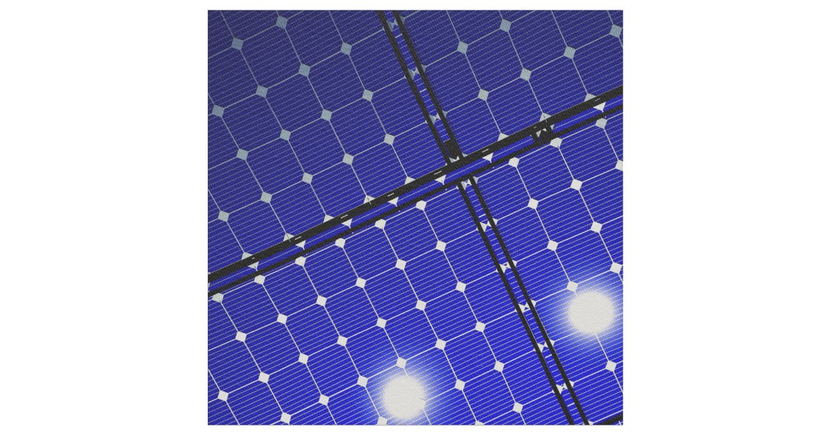 Solar panels roof fabric Zazzle