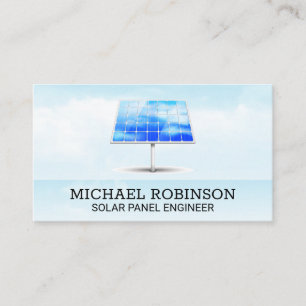 Solar Panels Sky Eco Home Business Card