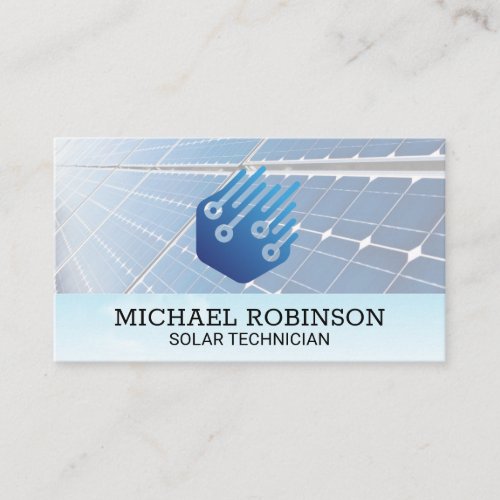 Solar Panels  Tech Energy Business Card