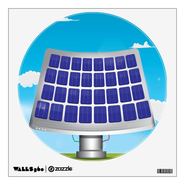 Solar Panels Wall Decal (Front)